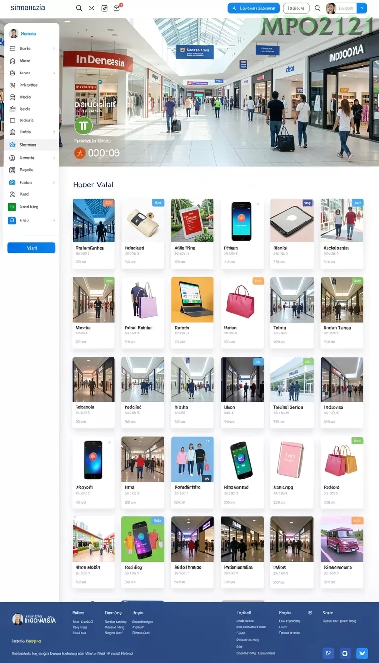 Cuplikan layar GEBYAR4D — menu navigasi